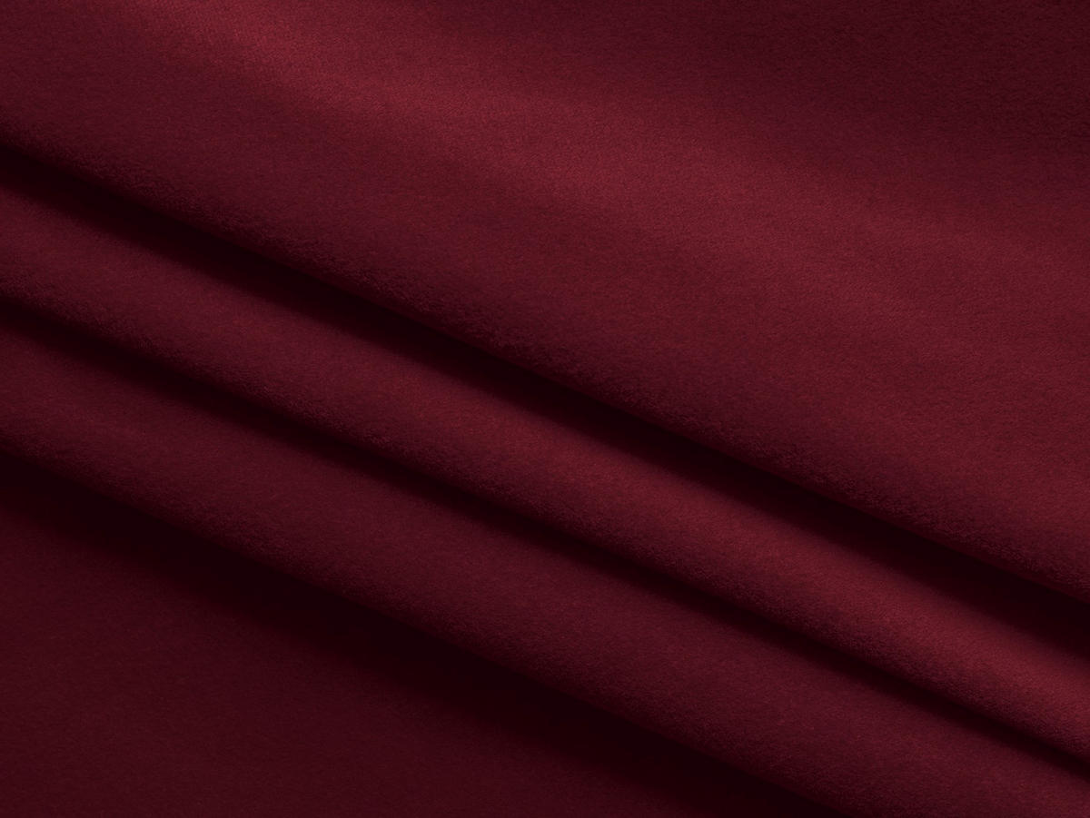 3-SITZER SOFA mit Schlaffunktion Samt Stoff Rot - Bordeaux/Rot, Textil/Metall (230/86/105cm) - Makamii
