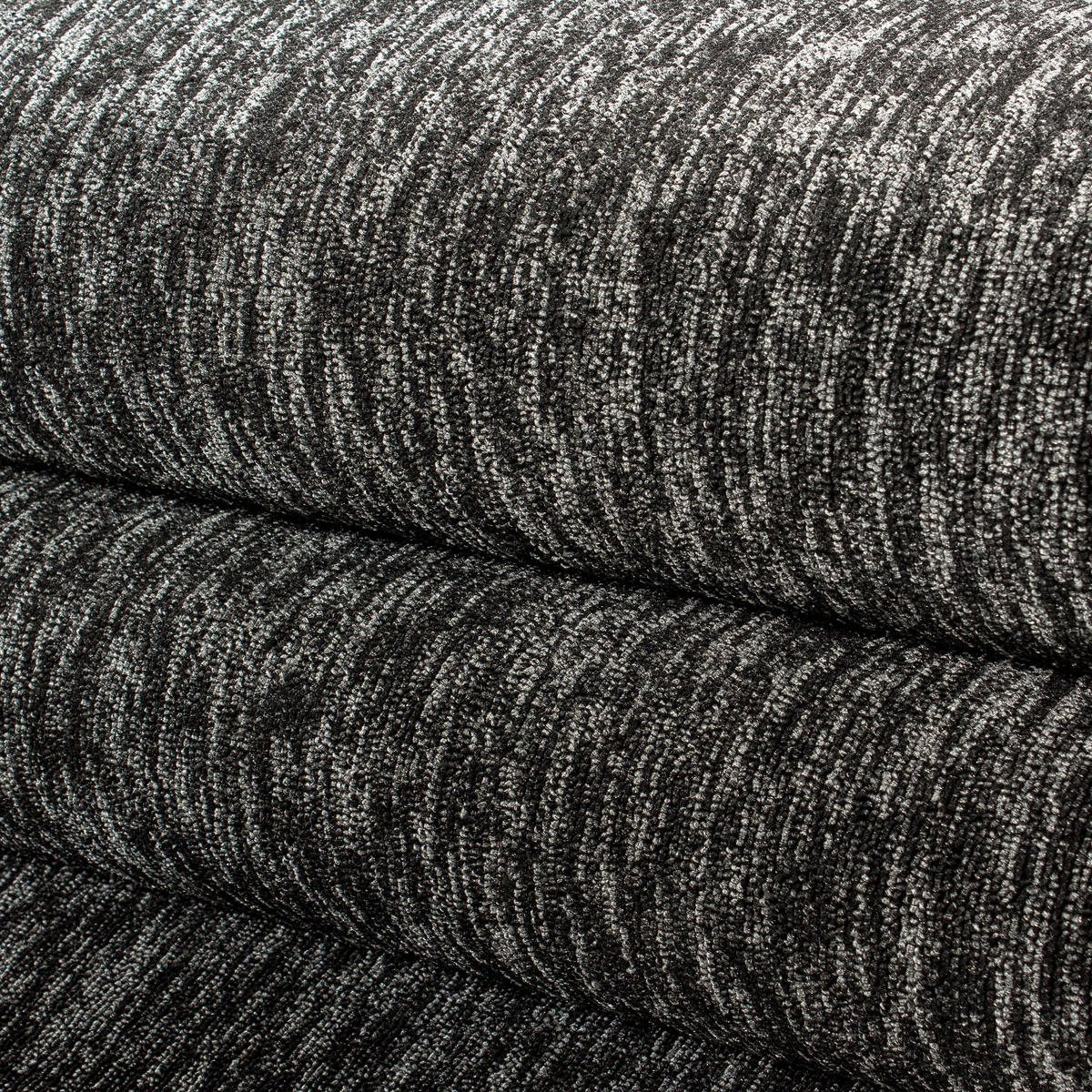 TEPPICH Kurzflor Unifarben Polypropylen saugroboter Wohnzimmer Anthrazit Rund 160x160 - Anthrazit, Textil (160/160cm) - KADIMA DESIGN