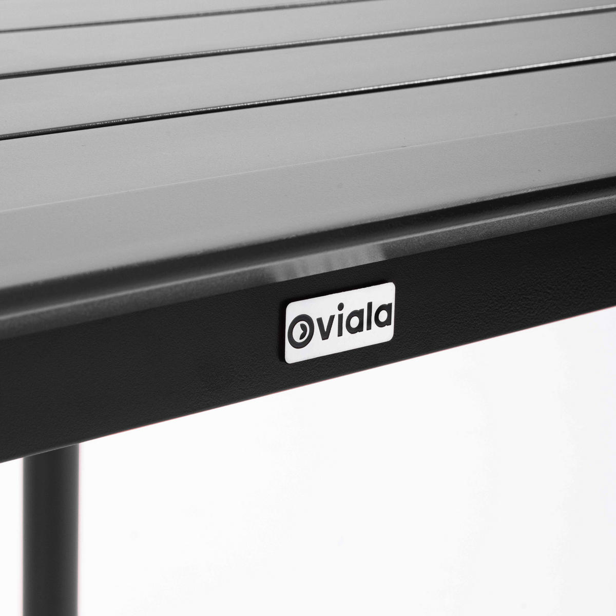 GARTENTISCH quadratisch, Schwarz - Schwarz, Metall (70/70/75cm) - Oviala