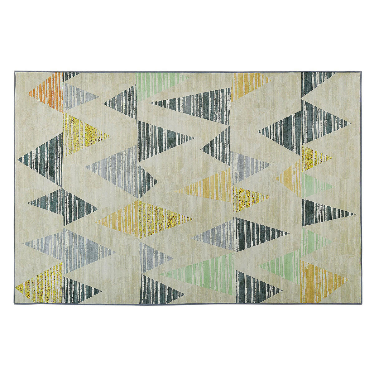 KURZFLOR-TEPPICH Yayla 200/140 cm - Grau, Kunststoff (140/200cm) - Beliani