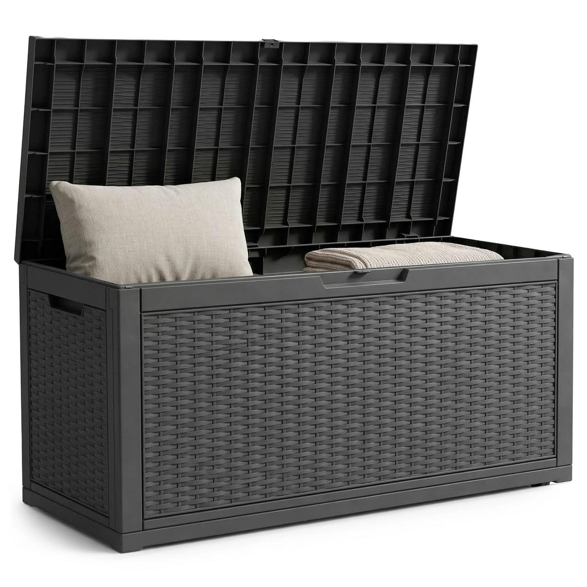 GARTENBOX 340L Schwarz - Schwarz, Kunststoff (119/58.8/51.7cm) - Akord