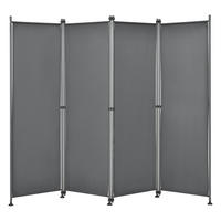 SICHTSCHUTZ Modica - Grau, Textil/Metall (215/170cm) - pro.tec
