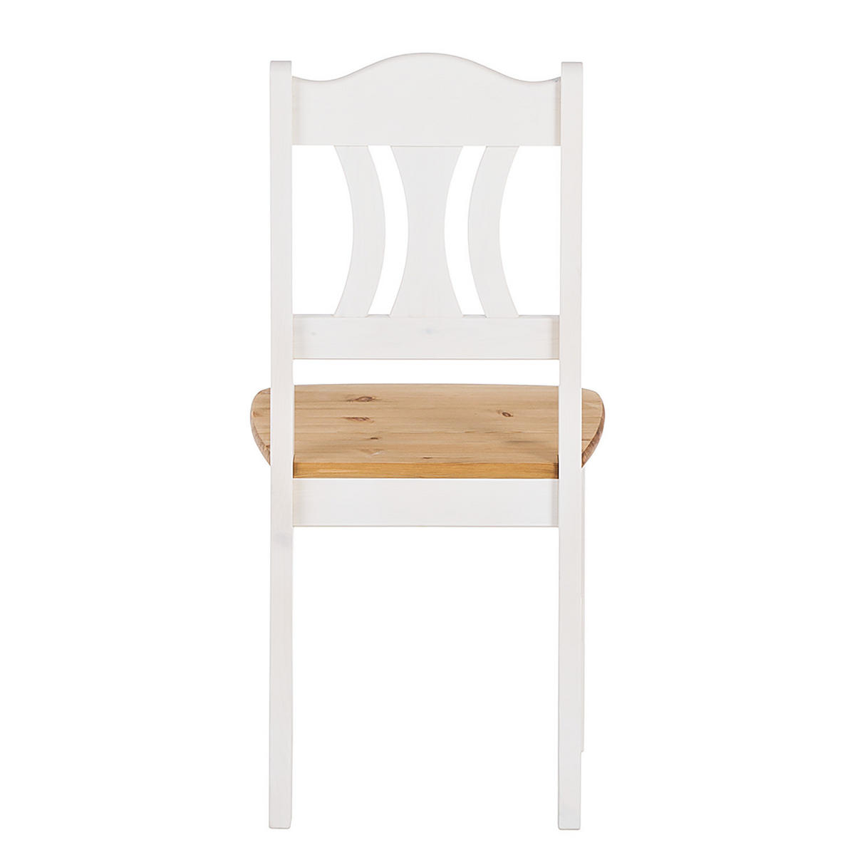 ESSGRUPPE - 5-teilig - Massivholz - Kiefer Milford/Weiß, Holz (77/77/74cm) - home24