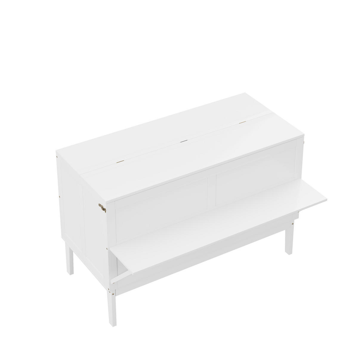 SCHRANKBETT 140x200 cm weiß - Weiß, Holz (140/200cm) - LEBENLANG