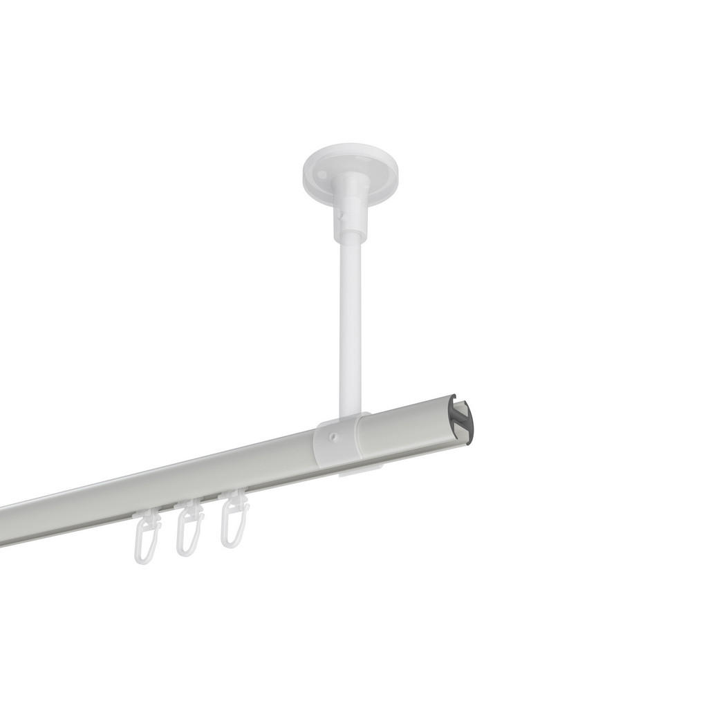 Thumbnail - Interdeco Innenlauf-Gardinenstangen-Set, Weiß, Metall, 120 cm, Wohntextilien, Gardinen & Vorhänge, Gardinen-Stangen