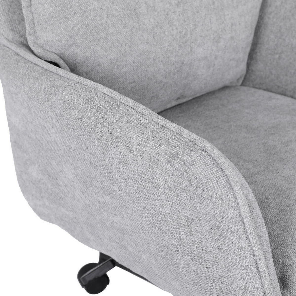 BÜROSTUHL aus Webstoff CORA - Grau - Grau, Kunststoff (60/100/70cm) - Home Deluxe