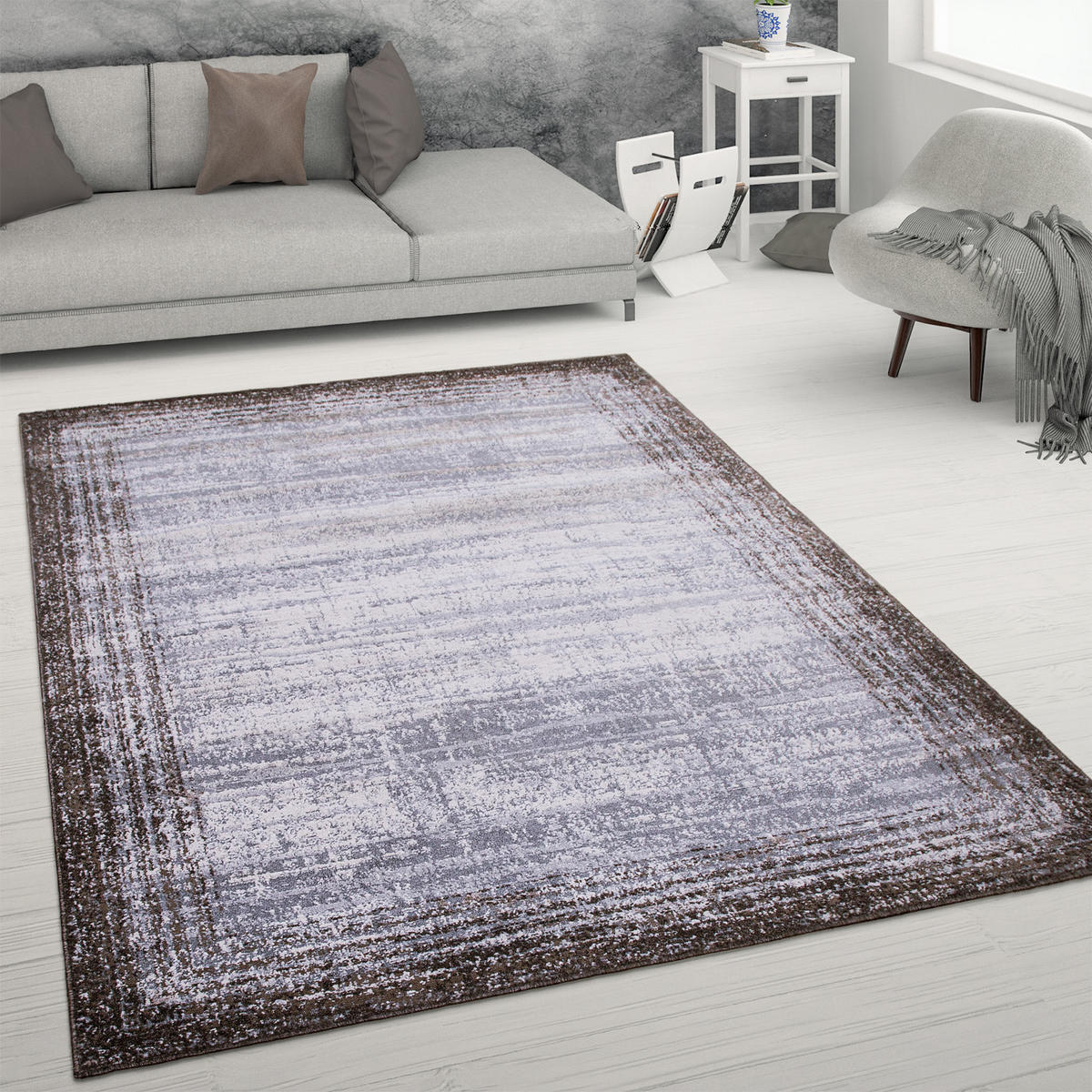 KURZFLORTEPPICH 80/300 cm Catania 842 - Braun, Textil (80/300cm) - Paco Home