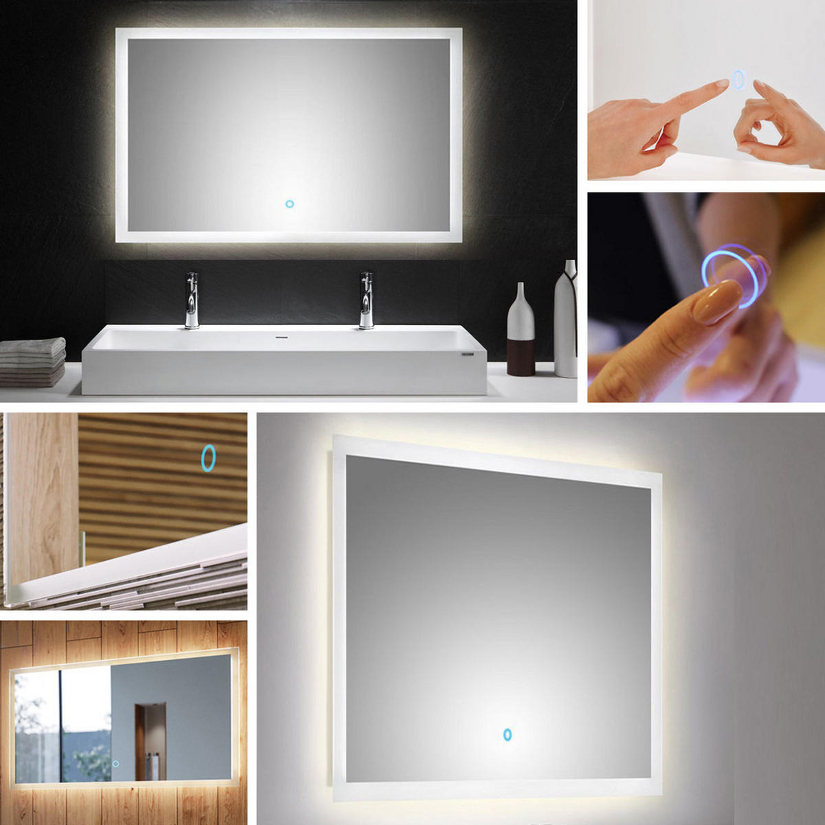 BADMÖBEL-SET 8-TLG. Puebla-56 - Braun, Holzwerkstoff (210/200/46cm) - Lomado