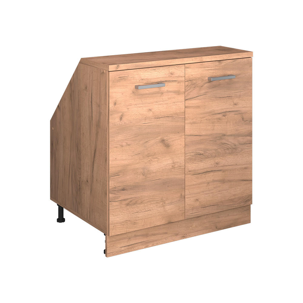 R-LINE Dub Goldkraft 80 cm s 2 dverami, korpus skrine hĺbka 60 cm - dub medový, kompozitné drevo (80/83.8/60cm) - Vicco