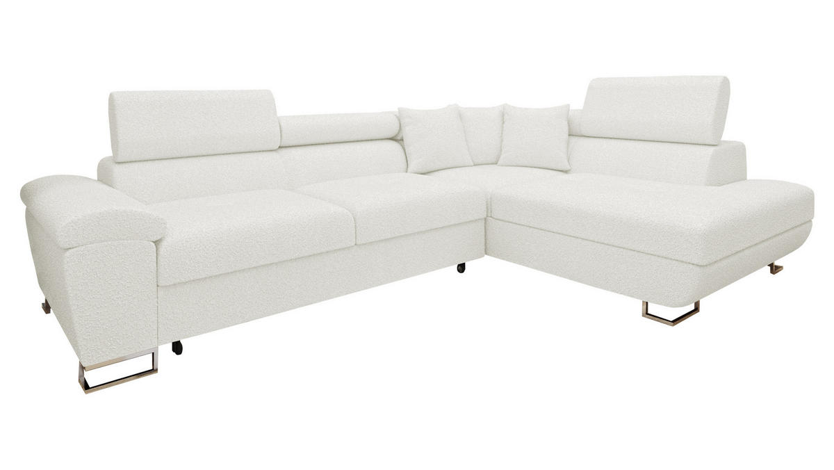 ECKSOFA Cotere Premium, Seite: Rechts - Creme, Holz/Textil (270/202cm) - MIRJAN24