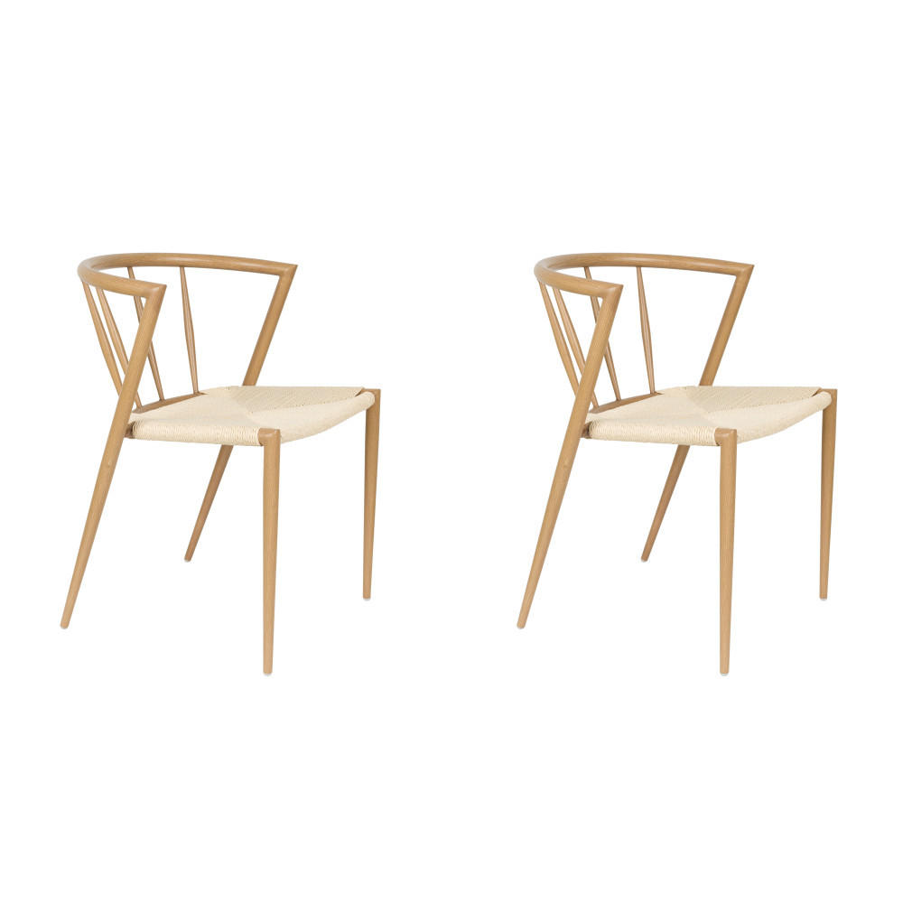ESSZIMMERSTUHL Che - Braun - 46/52/70 cm - 2er-Set - Braun, Metall (52/70/46cm)