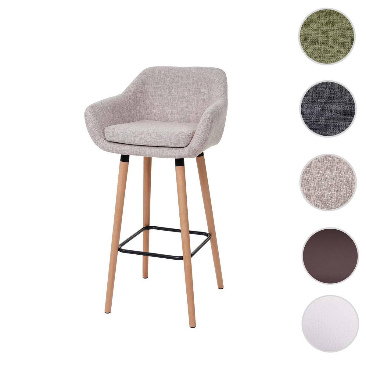 BARHOCKER Beige - Beige, Textil (53/99/45cm) - MCW