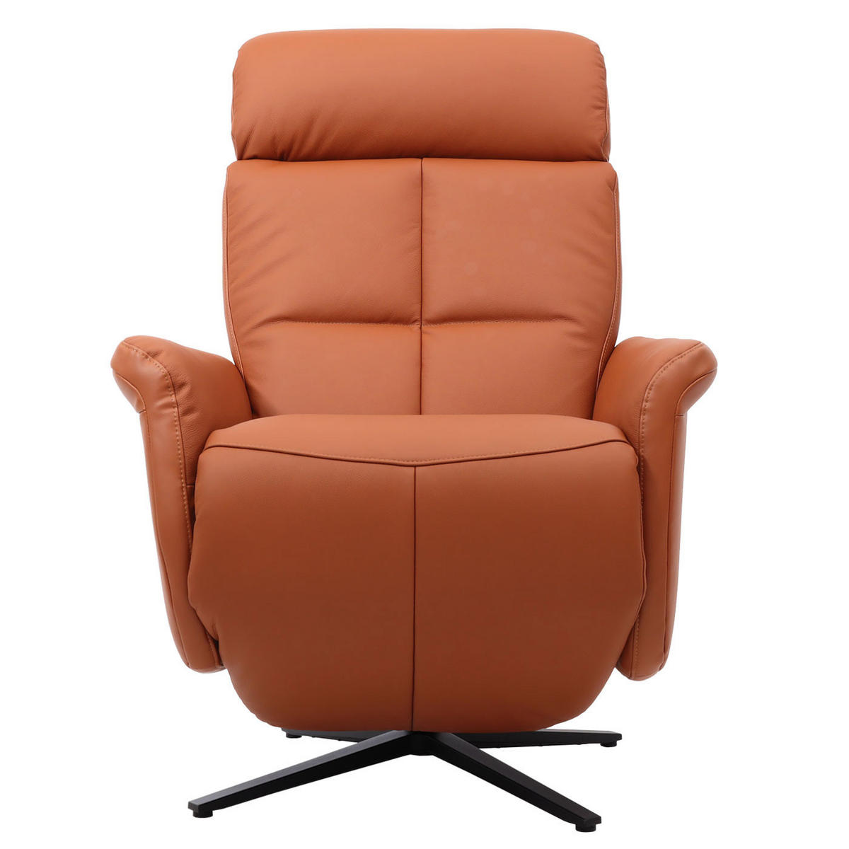 RELAXSESSEL Orange - Orange, Leder (76/110/153cm) - MCW