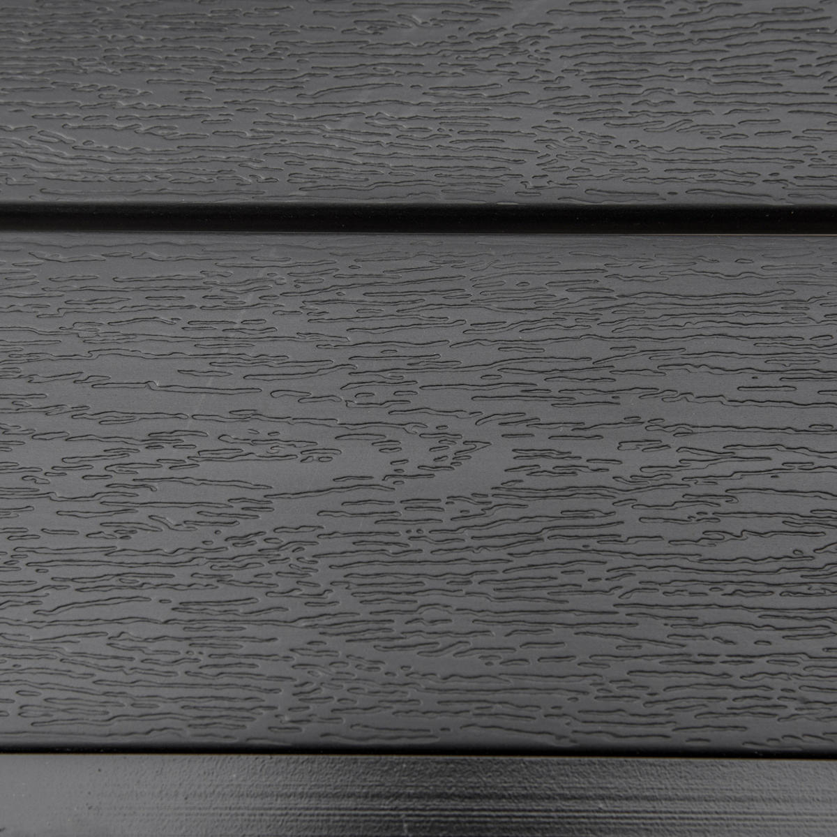 GARTENTISCH 78/78/74 cm aus Aluminium mit Tischplatte in Holzoptik, Schwarz - Naturfarben, Metall (78/78/74cm) - Redom