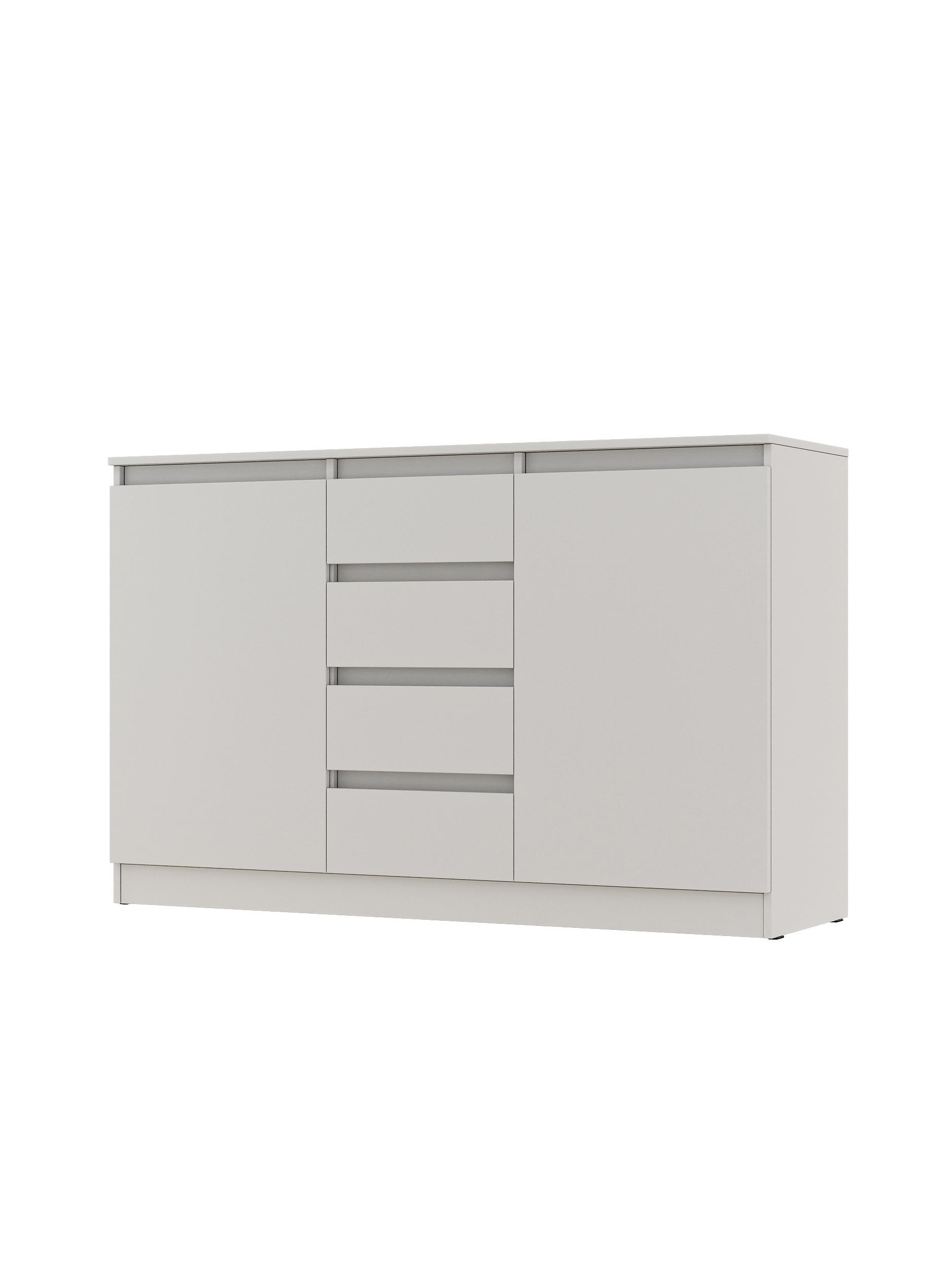 KOMMODE Weiß 140/90/43 - Weiß, Holzwerkstoff (140/90/43cm) - RAUMHIRSCH FURNITURE