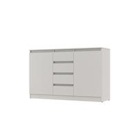 KOMMODE Weiß 140/90/43 - Weiß, Holzwerkstoff (140/90/43cm) - RAUMHIRSCH FURNITURE