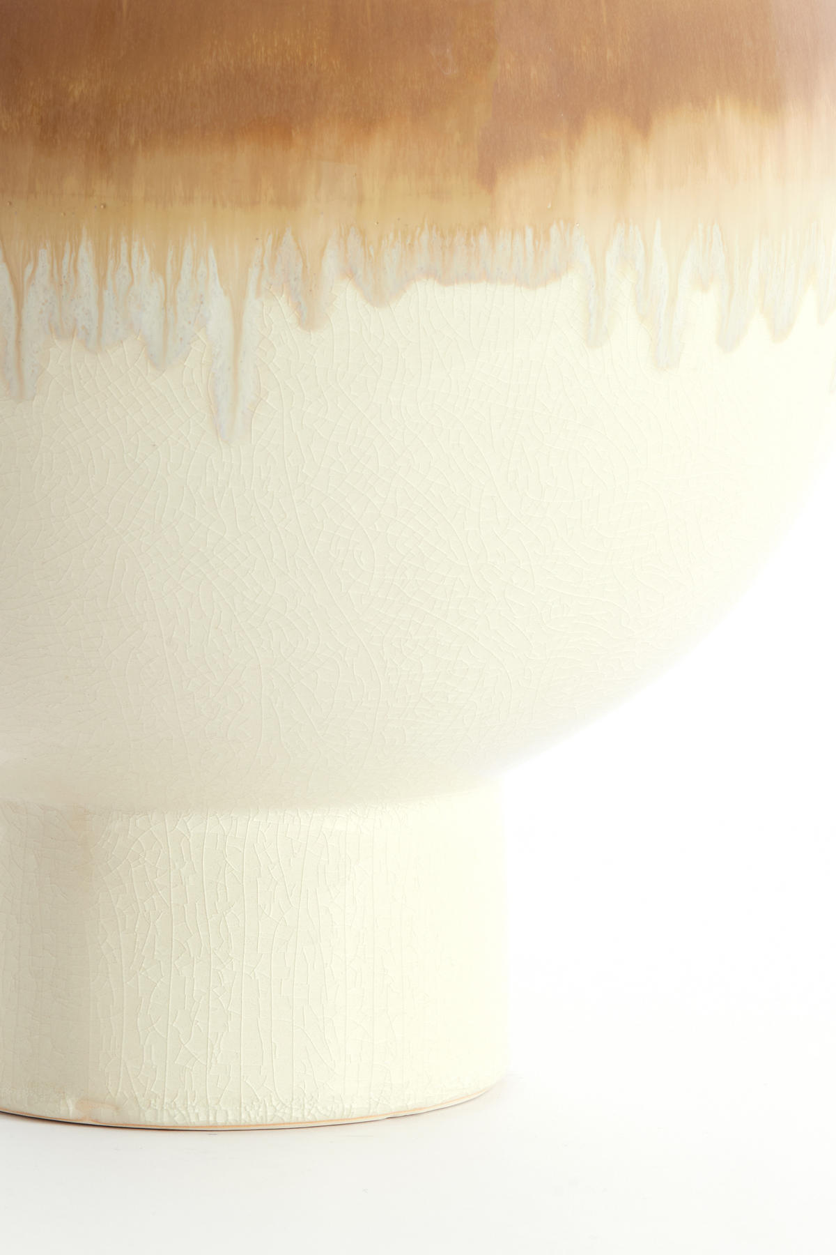 VAZE Zelata Weiß 28/28/38 cm - Weiß, Keramik (38cm) - Light & Living