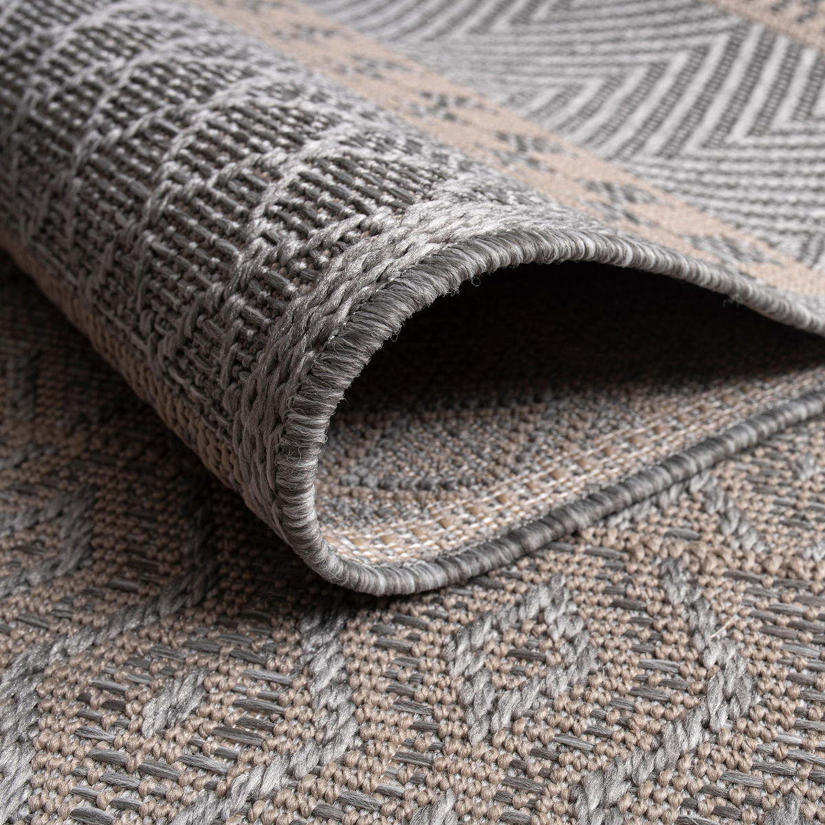 OUTDOORTEPPICH 60/100 cm Vermont 183 - Grau, Textil (60/100cm) - Paco Home