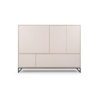 KOMMODE GENEVE 160/120/45 cm in Sandbeige - Beige, Holzwerkstoff (160/120/45cm) - Deine Möbel 24