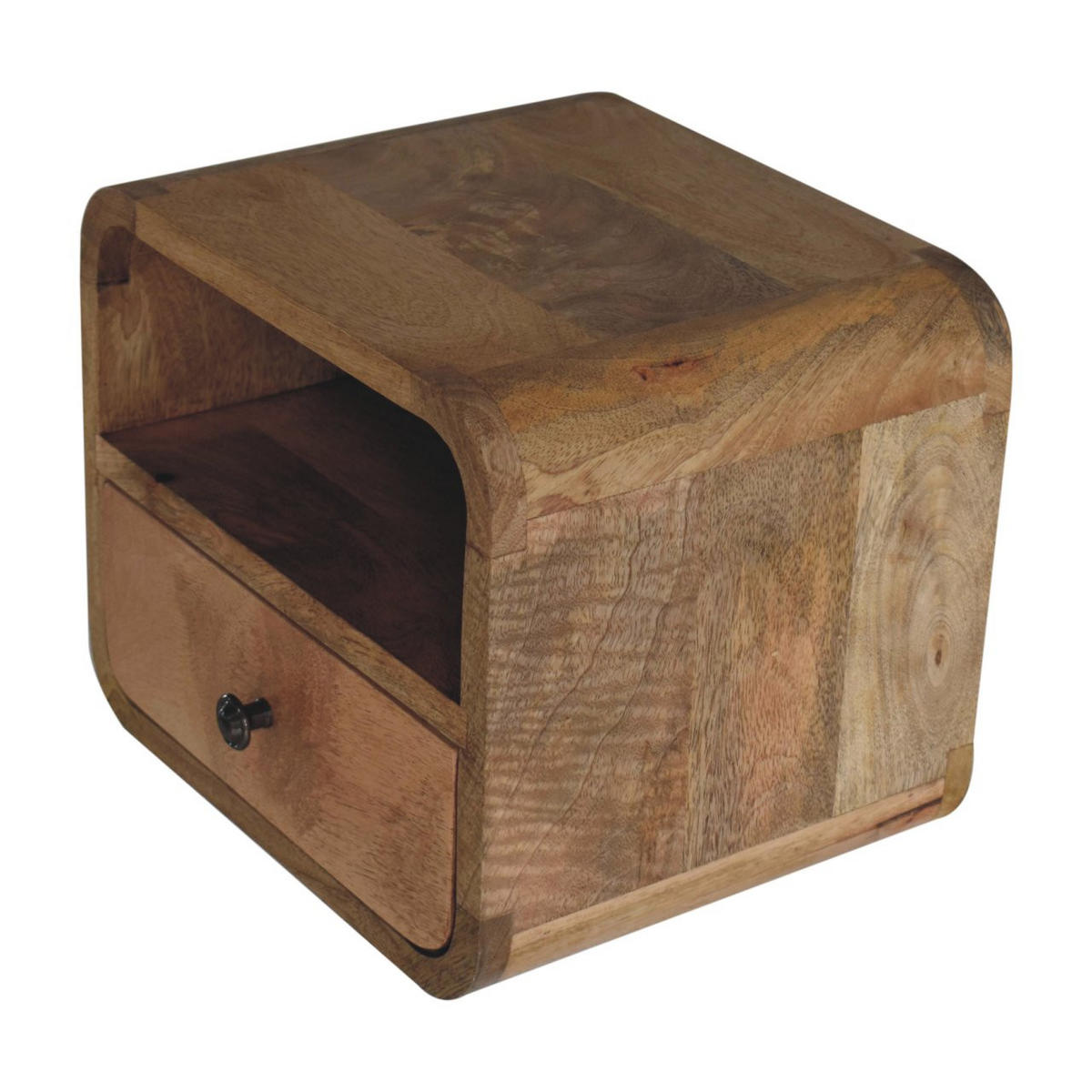 NACHTTISCH Levitate - Beige/Messingfarben, Holz/Metall (30/25/25cm) - Artisan Furniture