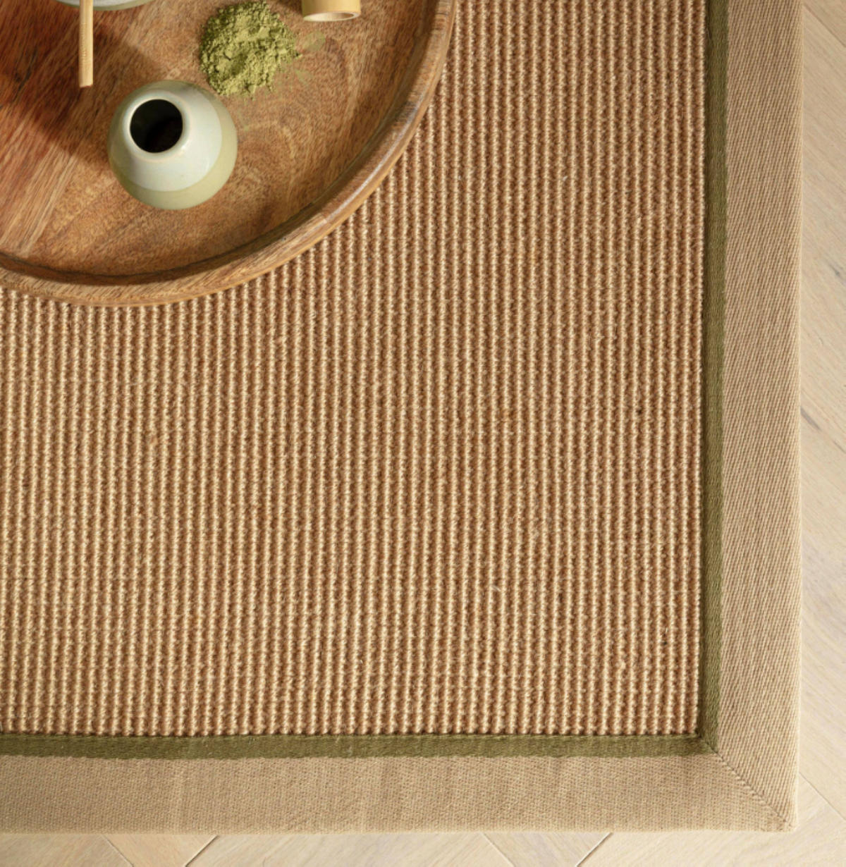 TEPPICH modern Wohn-/Schlafzimmer Naturfaser DORO Grün 40x120 cm - Grün, Naturmaterialien (40/120cm) - Novatrend