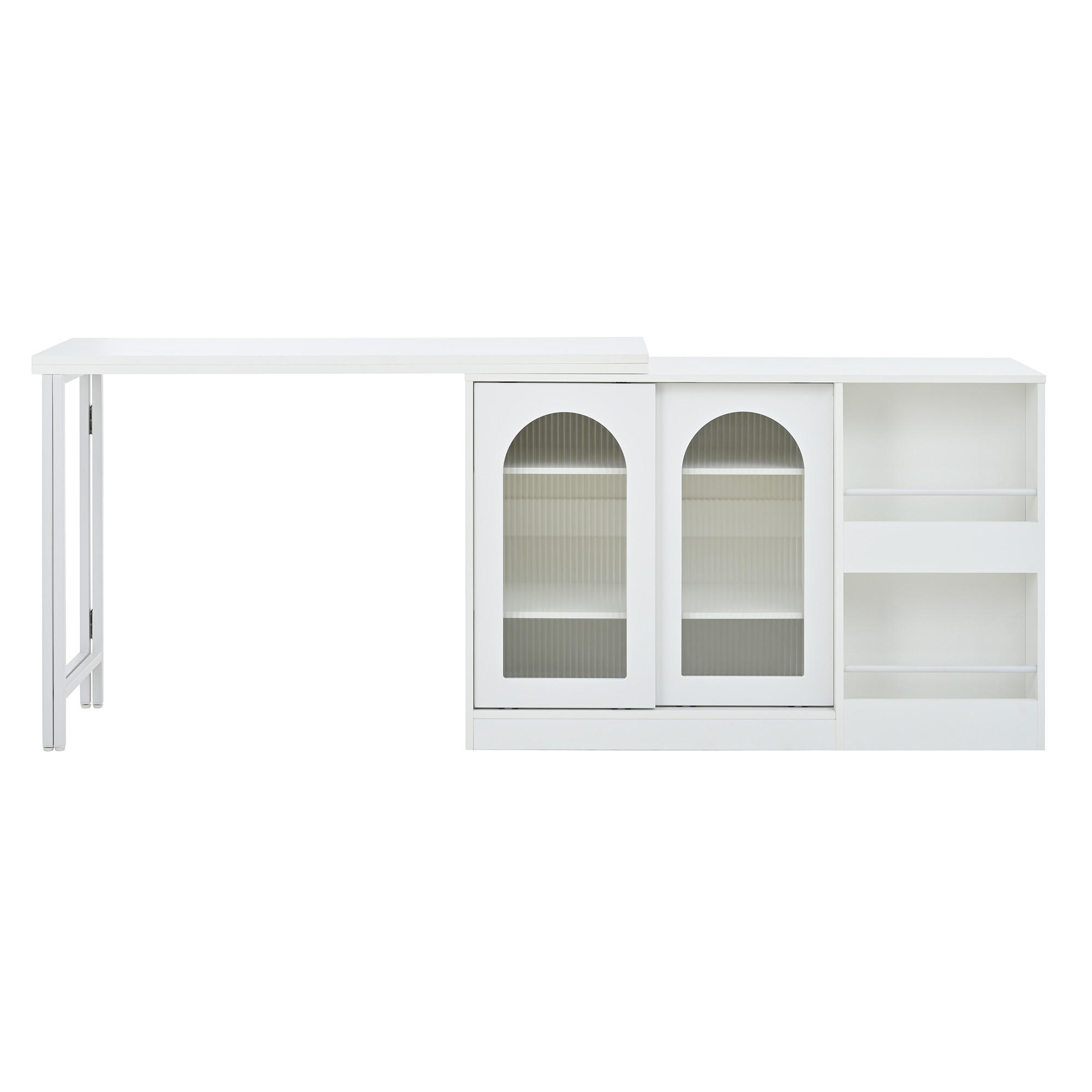 XXXLutz Bartisch Weiß 40x76.7x121.5 cm