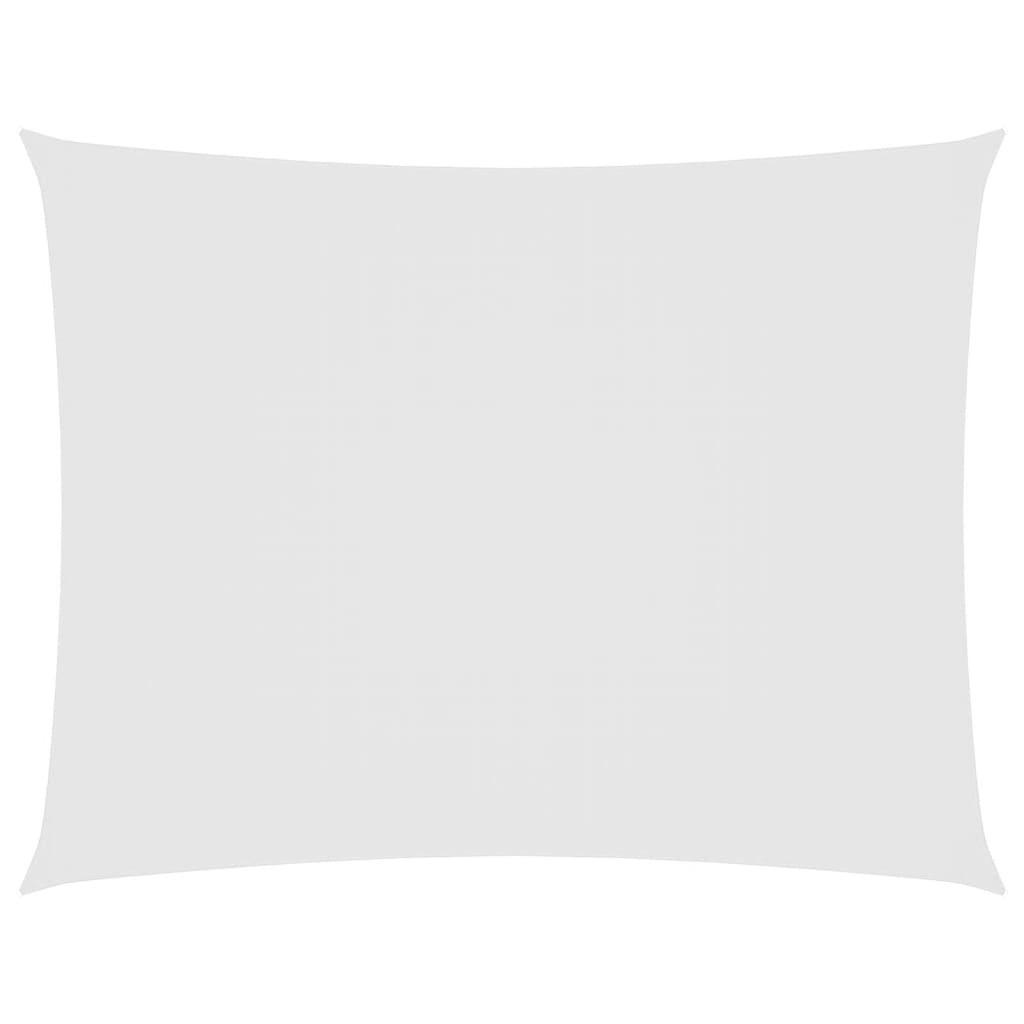 SONNENSEGEL Oxford-Gewebe Rechteckig 5x6 m Weiß - Weiß, Textil (600/500cm) - furnicato