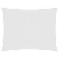 SONNENSEGEL Oxford-Gewebe Rechteckig 5x6 m Weiß - Weiß, Textil (600/500cm) - furnicato