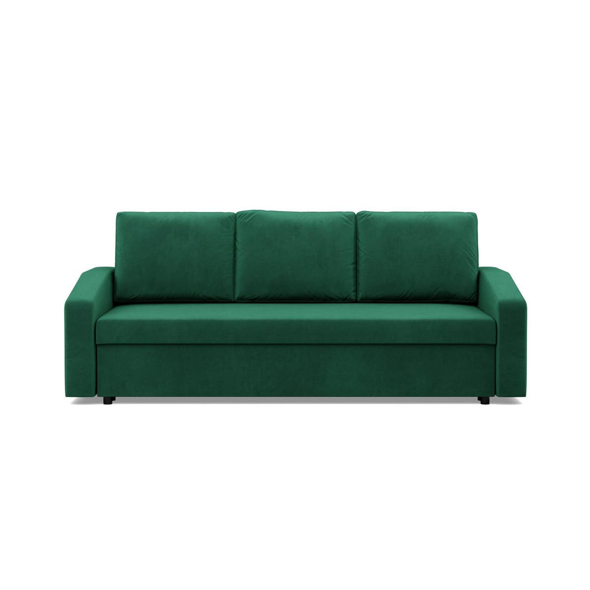 SOFA 3-SITZER MIT SCHLAFFUNKTION NEO, Dunkelgrün - Dunkelgrün, Textil (220/92/92cm) - Mebligo