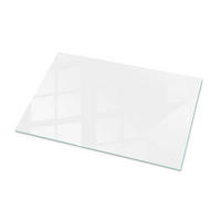 TISCHPLATTE 100x70 cm Glatte Weiße Oberfläche - Weiß Hochglanz/Weiß, Glas (100/70/0.4cm) - TULUP