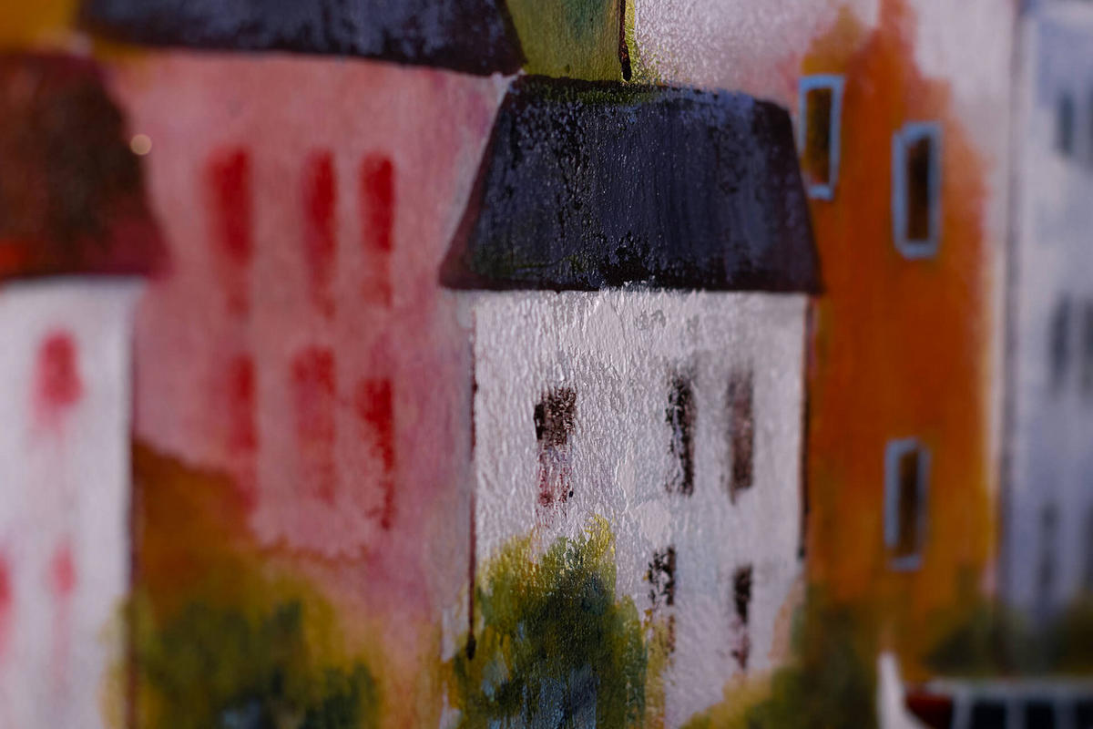 ACRYLBILD HANDGEMALT 120/60 cm - Multicolor, Holz/Textil (120/60cm) - KUNSTLOFT