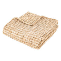 FLEECEDECKE Flan 125/150 cm - Beige, Textil (1/125cm) - Atmosphera Createur d´interieur