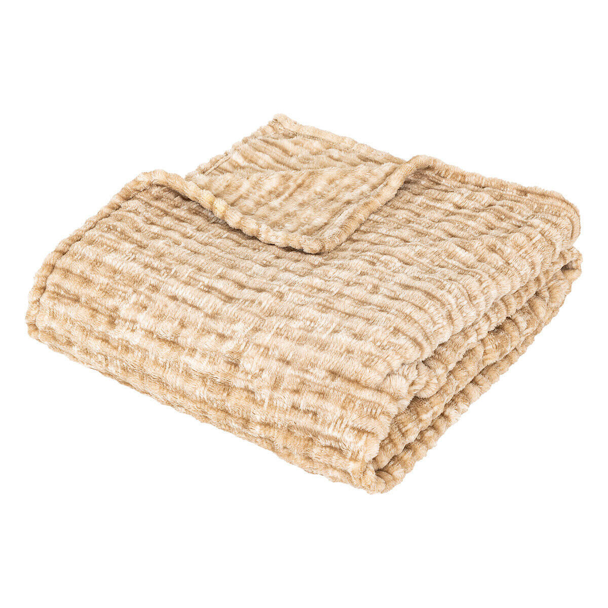 FLEECEDECKE Flan 125/150 cm - Beige, Textil (1/125cm) - Atmosphera Createur d´interieur
