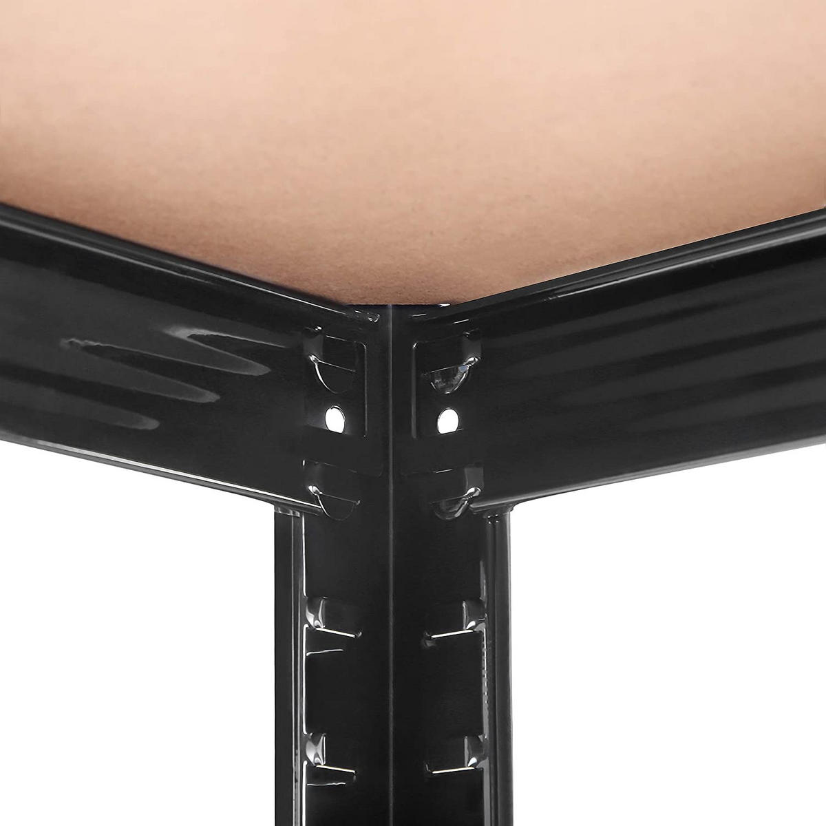 STANDREGAL 2ER-SET - Schwarz, Metall (90/180/40cm) - Hansiro