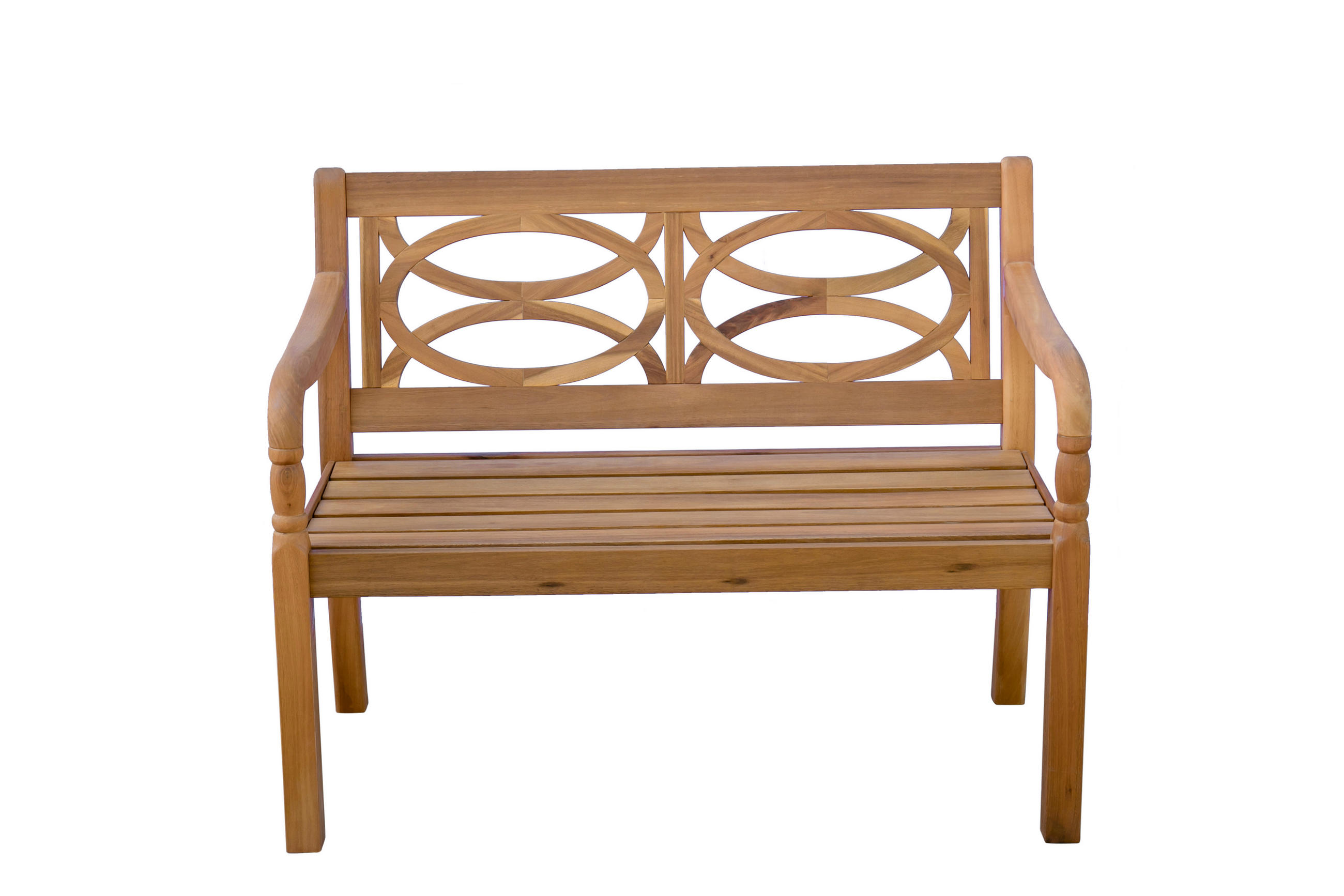 GARTENBANK Porto - Braun, Holz (114/89/65cm) - Sedex