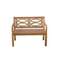 GARTENBANK Porto - Braun, Holz (114/89/65cm) - Sedex