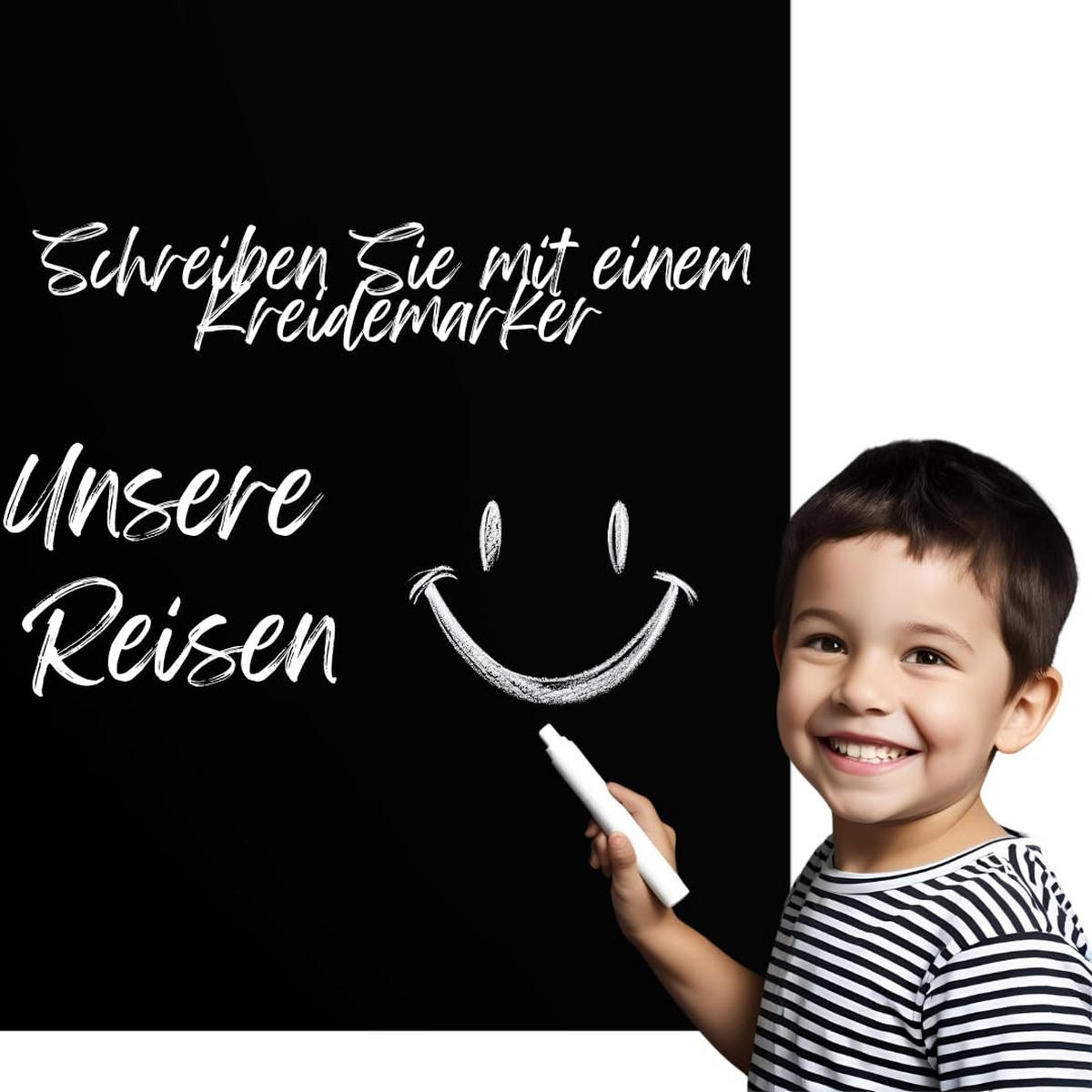 MAGNETTAFEL Klein & Groß Schwarz 80x80 cm - Magnetisches Stahlboard für Magnete, Fotos und Notizen, Beschreibbar - Schwarz, Metall (80/80/0.7cm) - ANWICAR