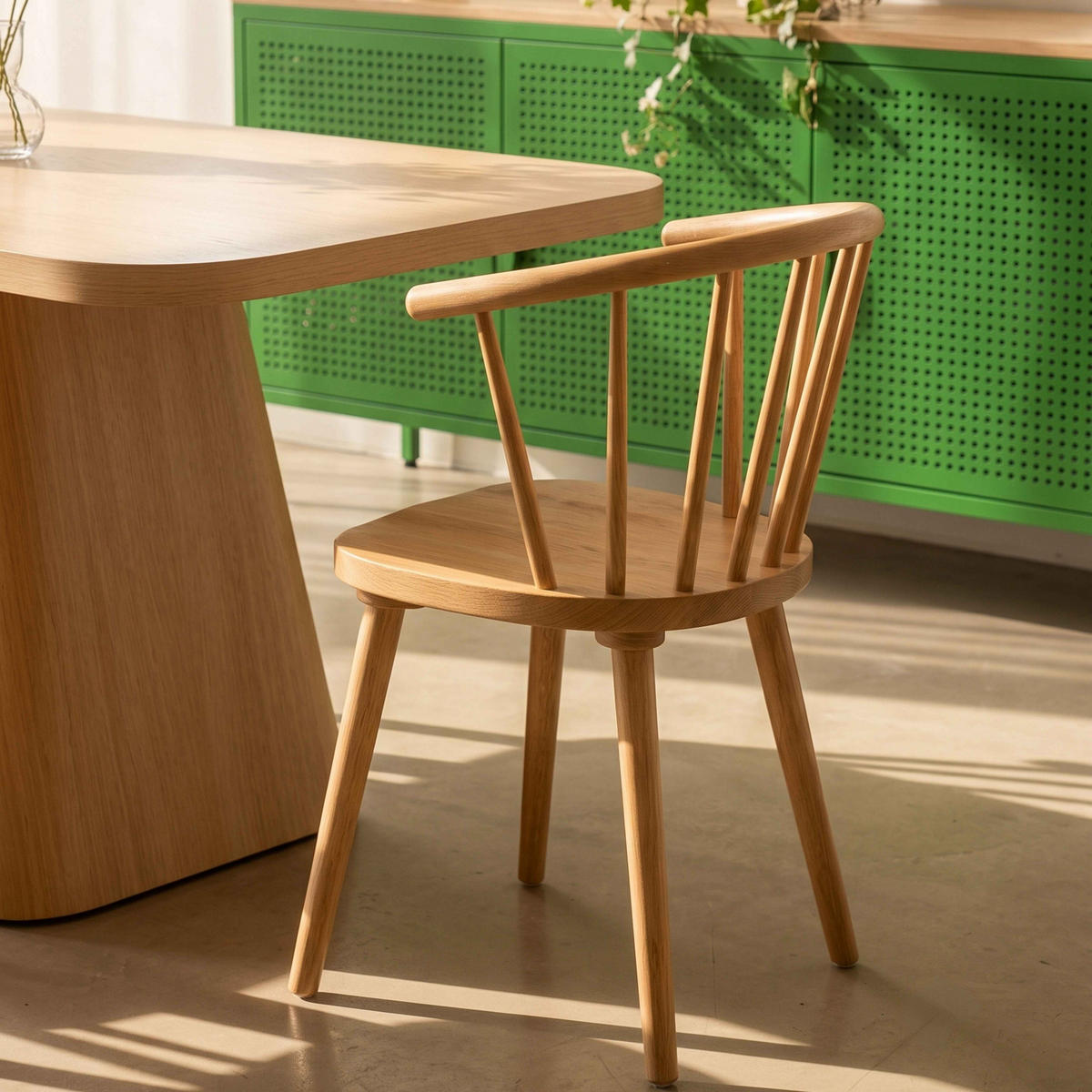 STÜHLE 2-tlg., Beigefarbe - Beige, Holz (44/76/42cm) - Oviala