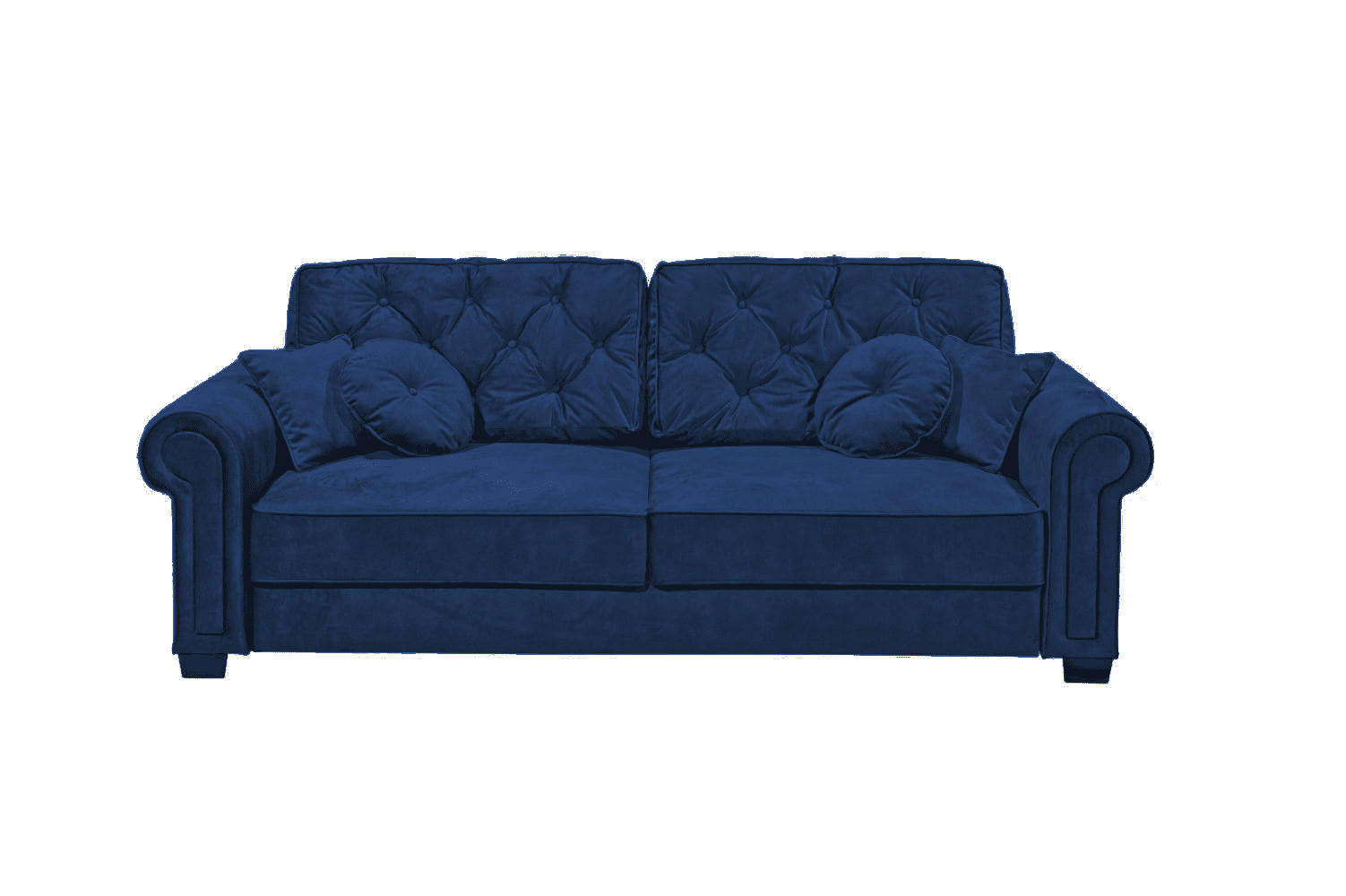 2-SITZER mit Schlaffunktion und Bettkasten - Blau/Schwarz Hochglanz, Kunststoff/Textil (252/102/115cm) - ed exciting design