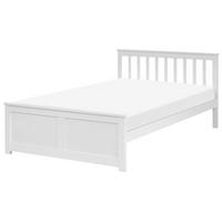 PAT cu somieră 120/200 lemn de pin alb Olendon - alb, lemn (120/200cm) - Beliani