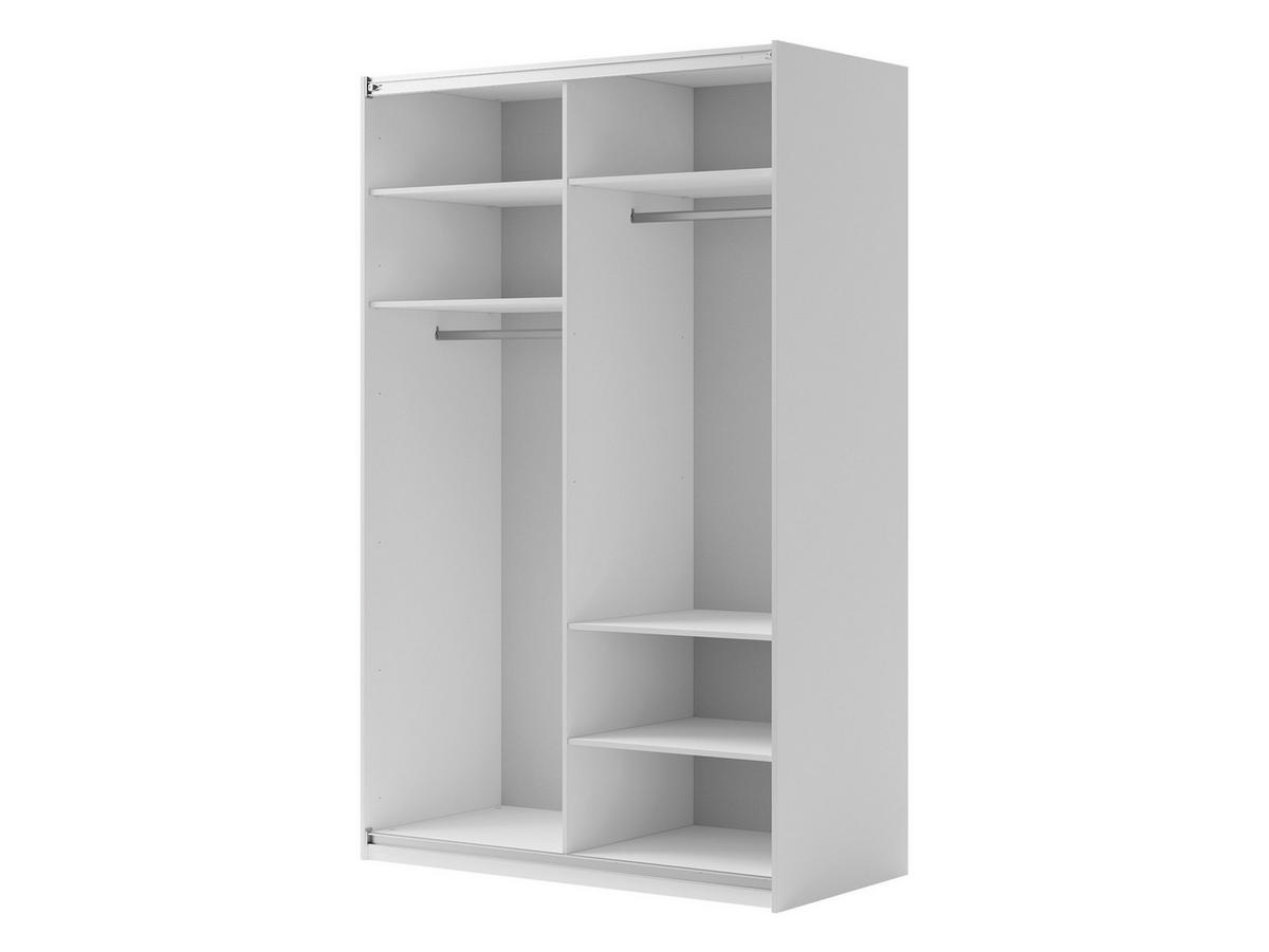 SCHIEBETÜRENSCHRANK Maxi 2D 150 MX02 mit LED Beleuchtung - Weiß, Holzwerkstoff (160/235/71cm) - MIRJAN24