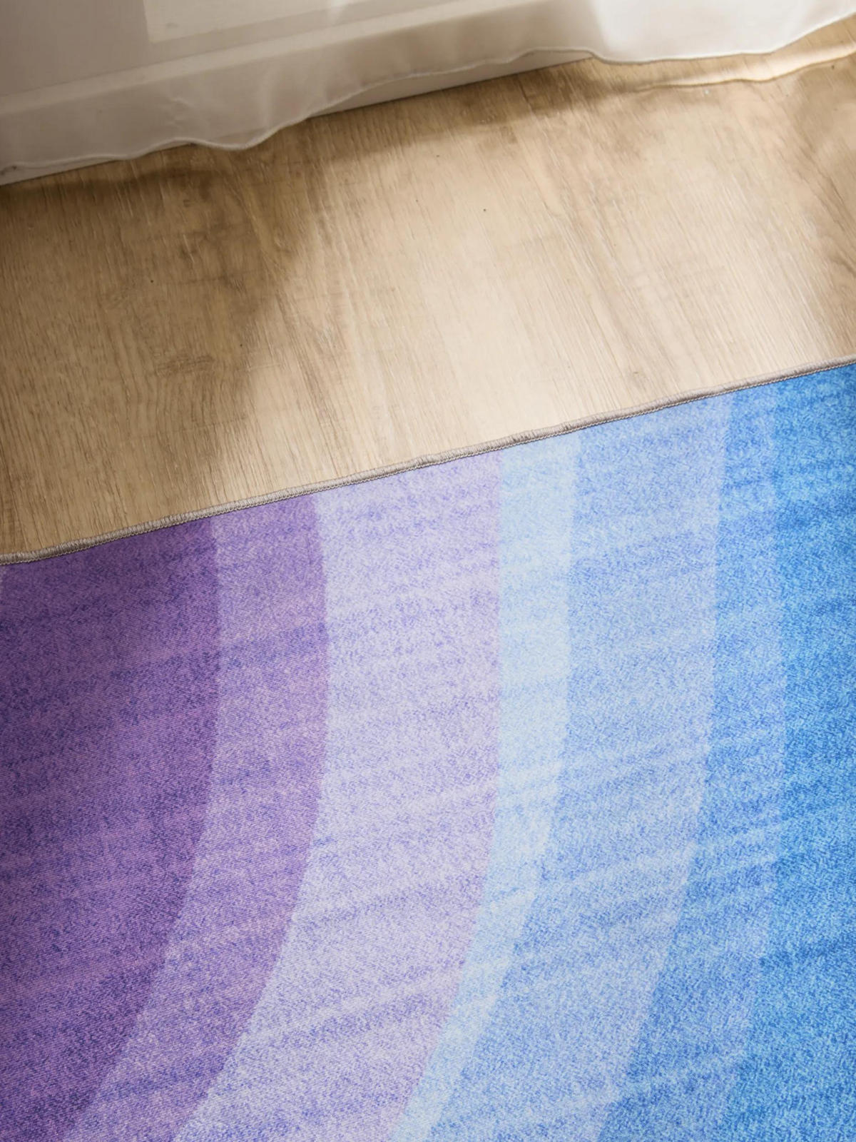 LÄUFER George waschbar 80x240 cm - Lila/Multicolor, Kunststoff (80/240cm) - benuta