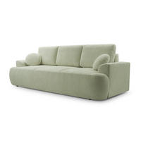 BETTSOFA FILO Grün Bucle-Stoff mit Schlaffunktion - Grün, Textil (110/94/248cm) - MASSENO