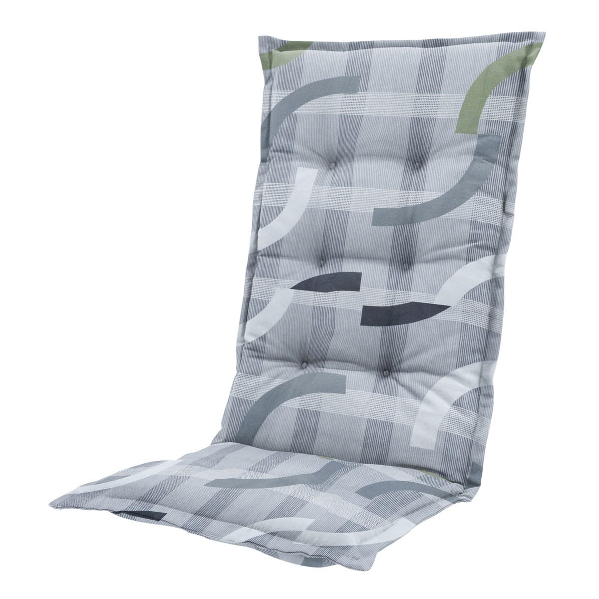 GARTENSTUHLKISSEN Tess 123/50 cm 4er-Set - Hellgrün, Textil (50/7/123cm) - Madison