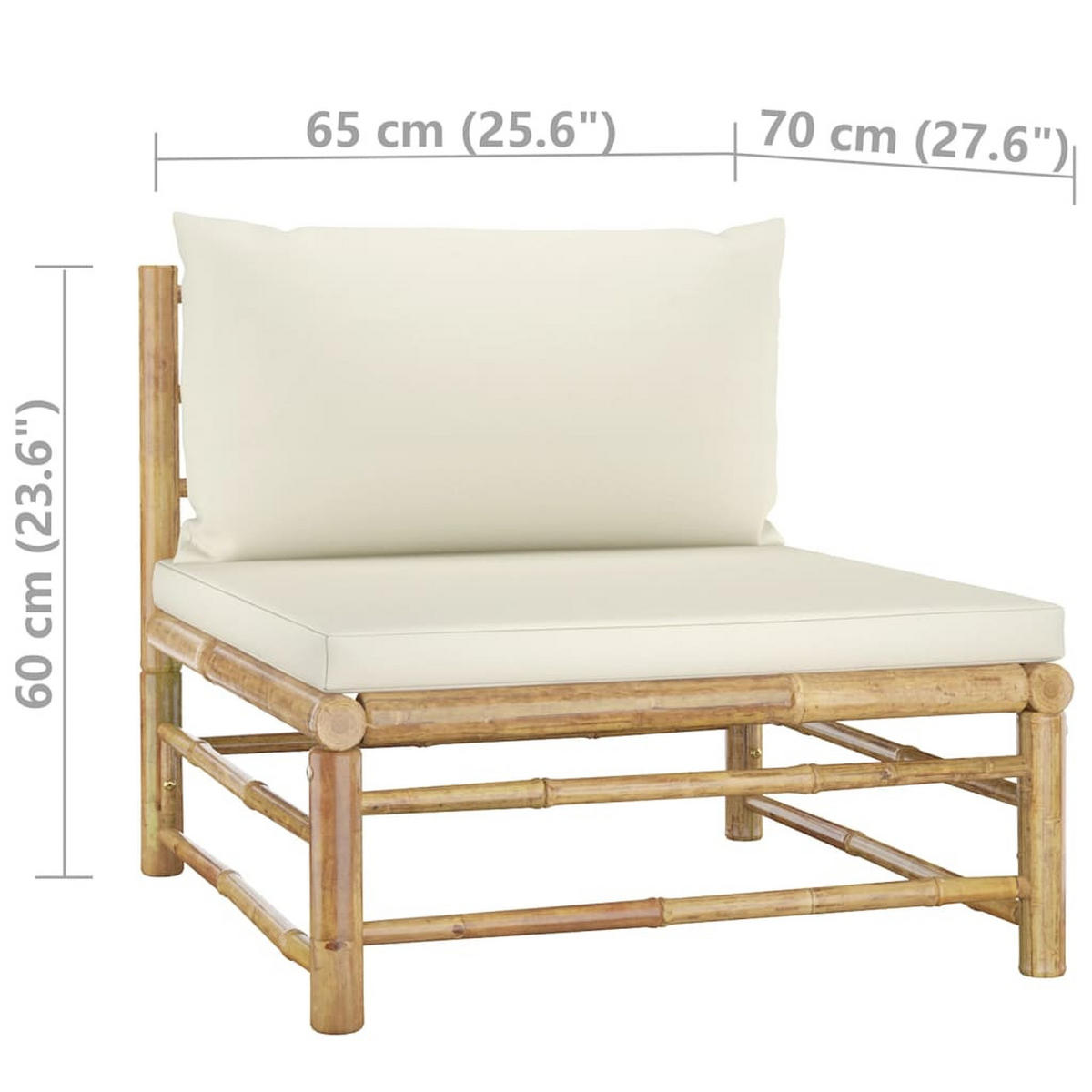 GARTENSET Resch 9-teilig - Weiß, Naturmaterialien - Nettlife