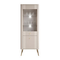 VITRINE ELYSIA KASCHMIR mit LED-Beleuchtung - Kaschmir, Holzwerkstoff (65/180/39cm) - Lookway