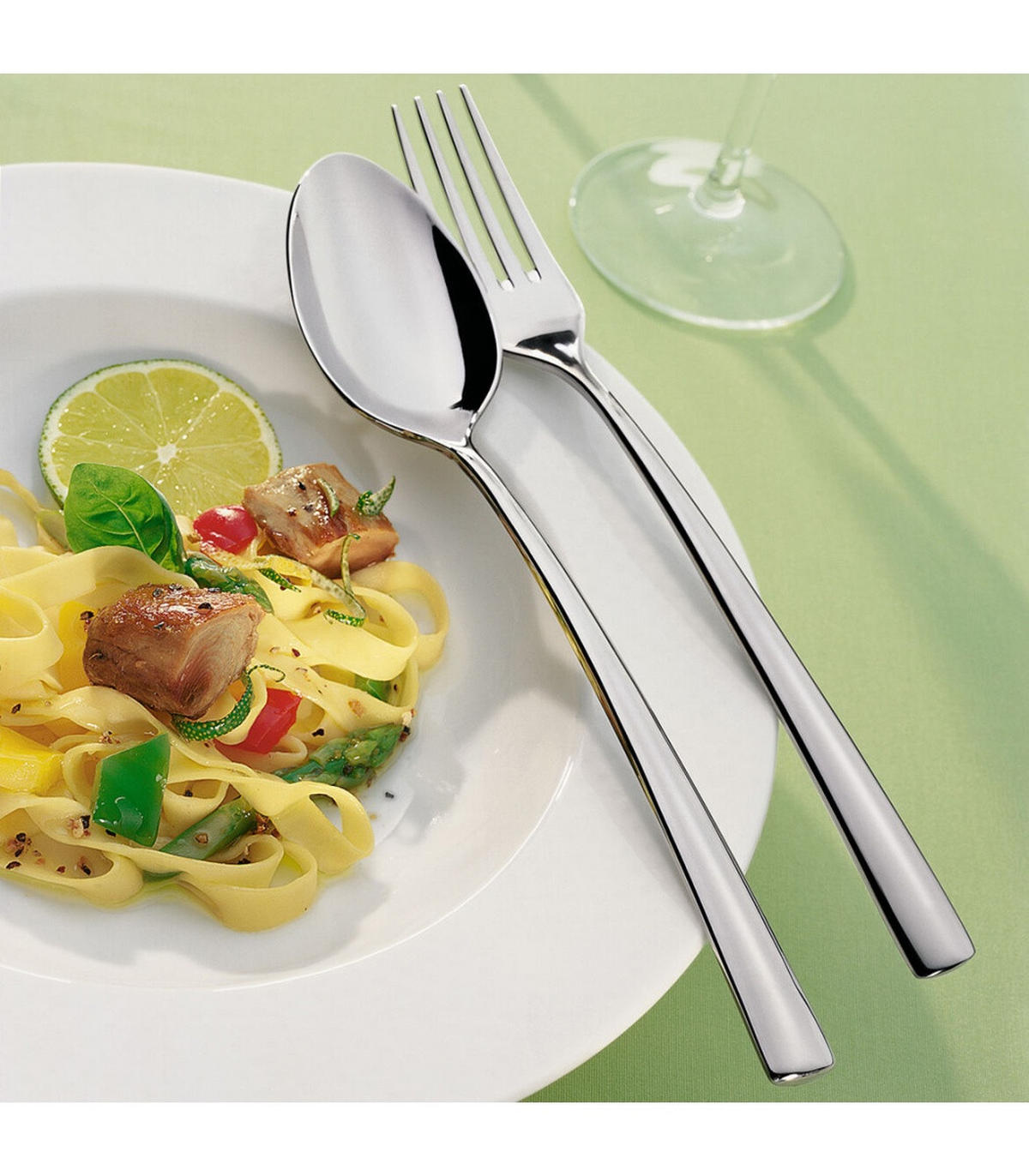 TAFELBESTECK Piemont silber 4er Set - Silberfarben, Metall - Villeroy & Boch