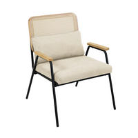 LOUNGESESSEL Thea - Beige, Holz (62/83/66cm) - SVITA