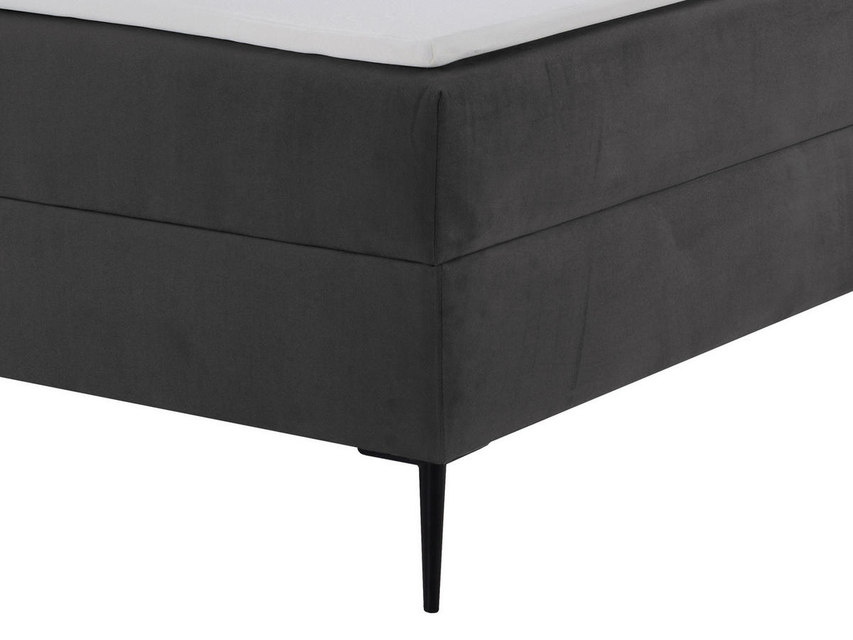 BOXBETT Portes - H3 - Schwarz, Holzwerkstoff/Textil (140/200cm) - MIRJAN24