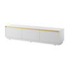 LOWBOARD MAESTRO 180x39x42 cm mit 3 Türen Weiß - Weiß, Holzwerkstoff (180/42/39cm) - MASSENO